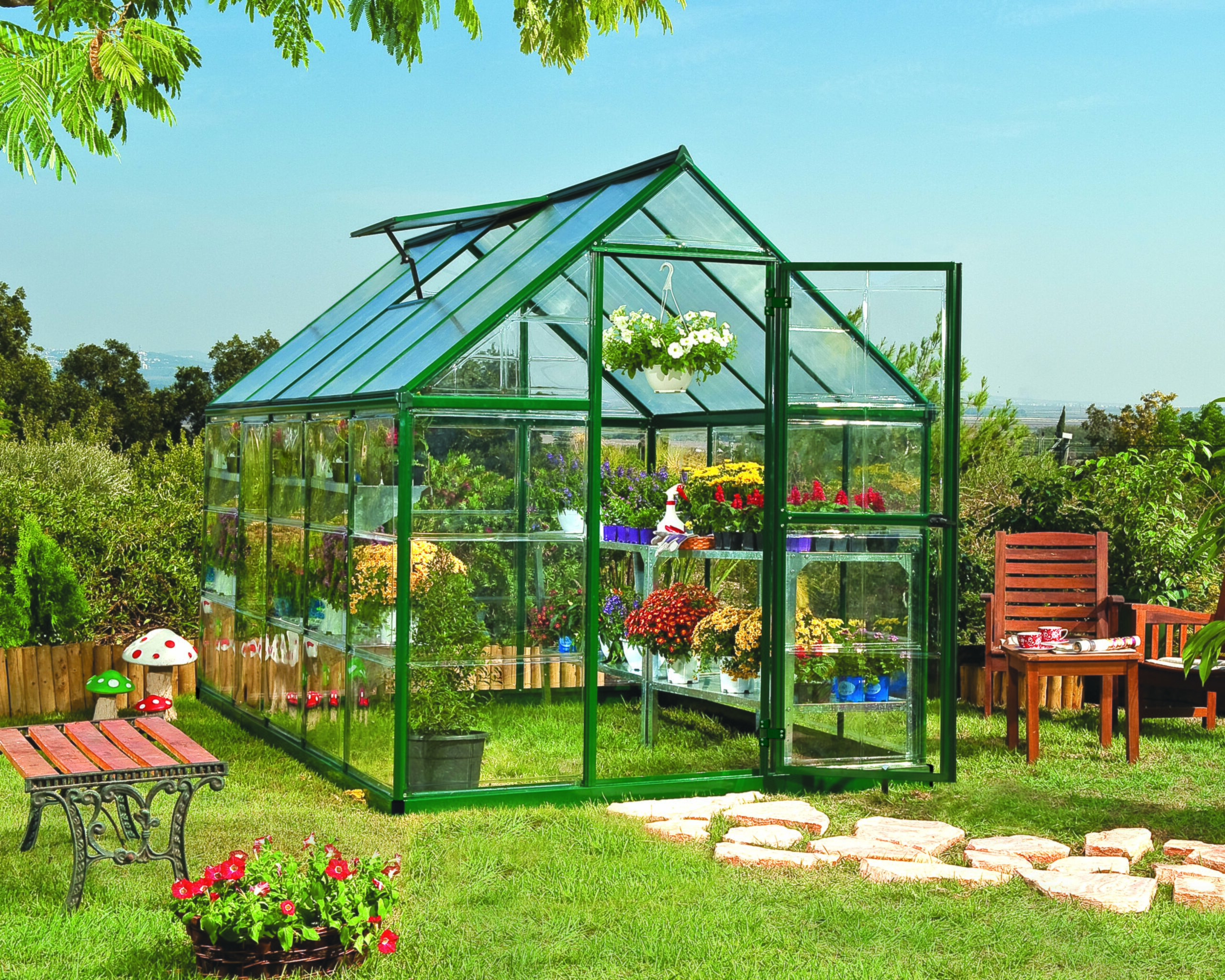 Palram-Canopia HYBRID 6x10 - GREEN Greenhouse