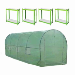 Monstershop Polytunnel 19Mm 5M X 2M With Racking