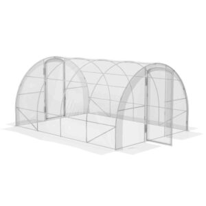 Outsunny Polytunnel Greenhouse w/ PE Cover 4 x 3 x 2m