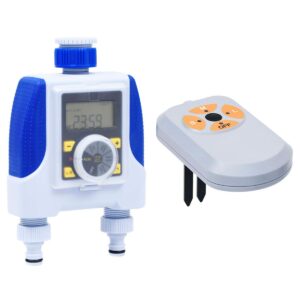 vidaXL Electronic Dual Outlet Water Timer with Moisture Sensor