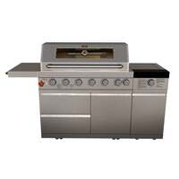 Draco Grills Z640 Deluxe 6 Burner Stainless Steel Gas Barbecue with Sear Station, In-Stock (Sear Station Mid July 2024)