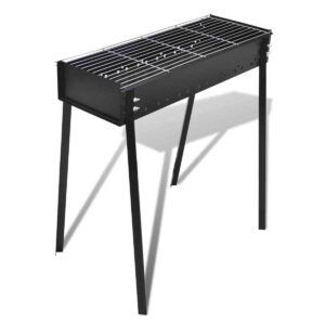 vidaXL BBQ Stand Charcoal Barbecue Square 75 x 28cm