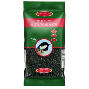 Johnston & Jeff Black Sunflower Seed Bird Food - 750g