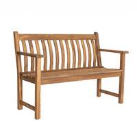 Alexander Rose Albany Broadfield Flat Arm Wooden Garden Bench (4ft)