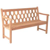 Alexander Rose Mahogany Lattice Garden Bench 5ft (1.5m)