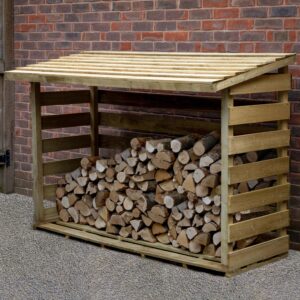 Forest Garden Large Pressure Treated Pent Log Store