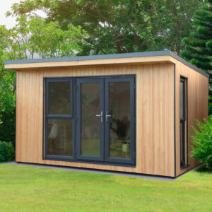 Forest Garden Xtend 4.0M + Premium Fully Insulated Garden Office