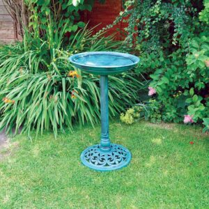 Kingfisher Polyresin Garden Bird Bath