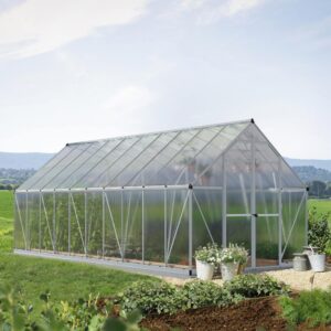 Palram-Canopia 8x20 Essence Greenhouse (Silver)