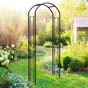 Panacea Camberwell Metal Garden Arch 7'8 x 3'2