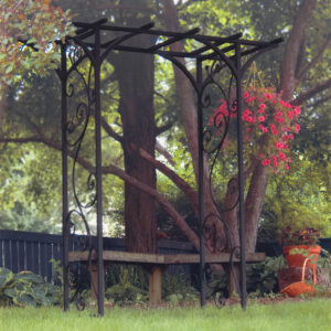 Panacea Garden Arch with Vines (Black)