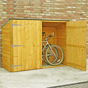 Shire 6 x 3 Overlap Pent Dip Treated Bike Store (No Floor Included)