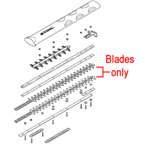 Stihl Hedgetrimmer Blades Pair 20" 500mm 4237 710 6050