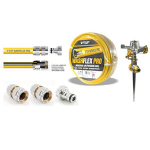 V-TUF V-TUF 25m 1/2" 10Bar WASHFLEX PRO Water Supply Hose with KCQ Coupling Kit & Irrigation Kit