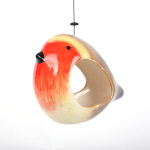 Wildlife World Ceramic Robin Bird Feeder