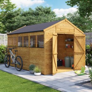 BillyOh Expert Tongue and Groove Apex Wooden Shed Workshop - PT8x8 T&G Apex Windowless Garden Shed - 8 x 8ft