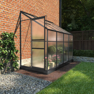 BillyOh Polycarbonate Lean-To Greenhouse - 4x8 Grey