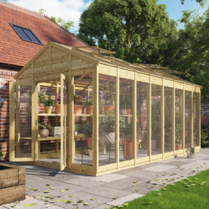 BillyOh Switch Apex Wooden Greenhouse - 16x8
