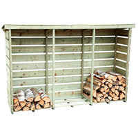 FSC® Certified Wooden Triple Log Store